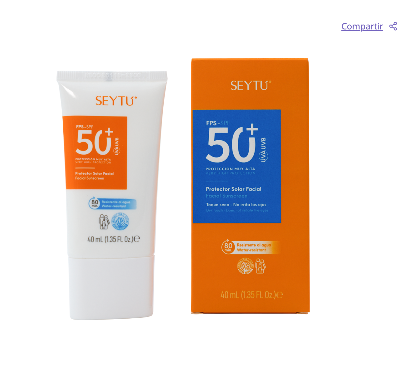 Protector solar facial FPS 50+ SEYTÚ
