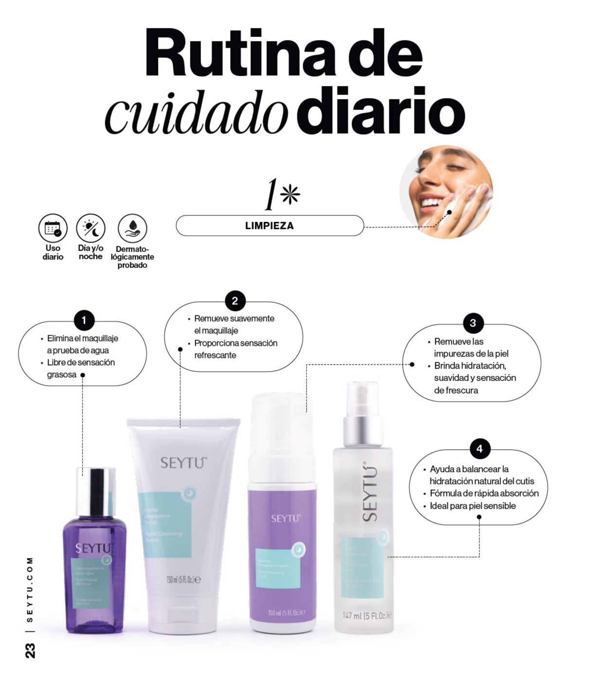 Crema limpiadora facial SEYTÚ