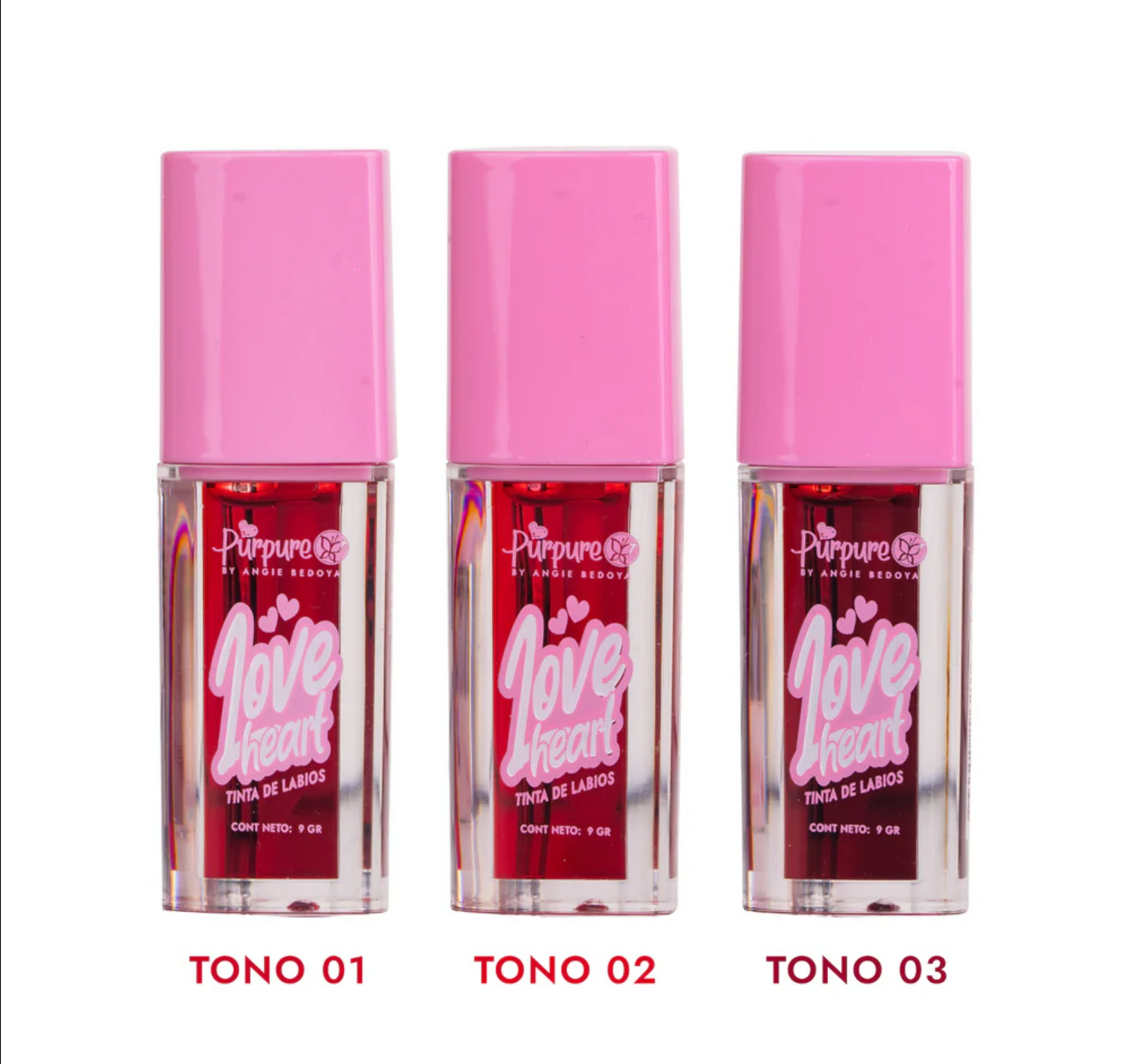 Tinta de labios Love Heart Purpure