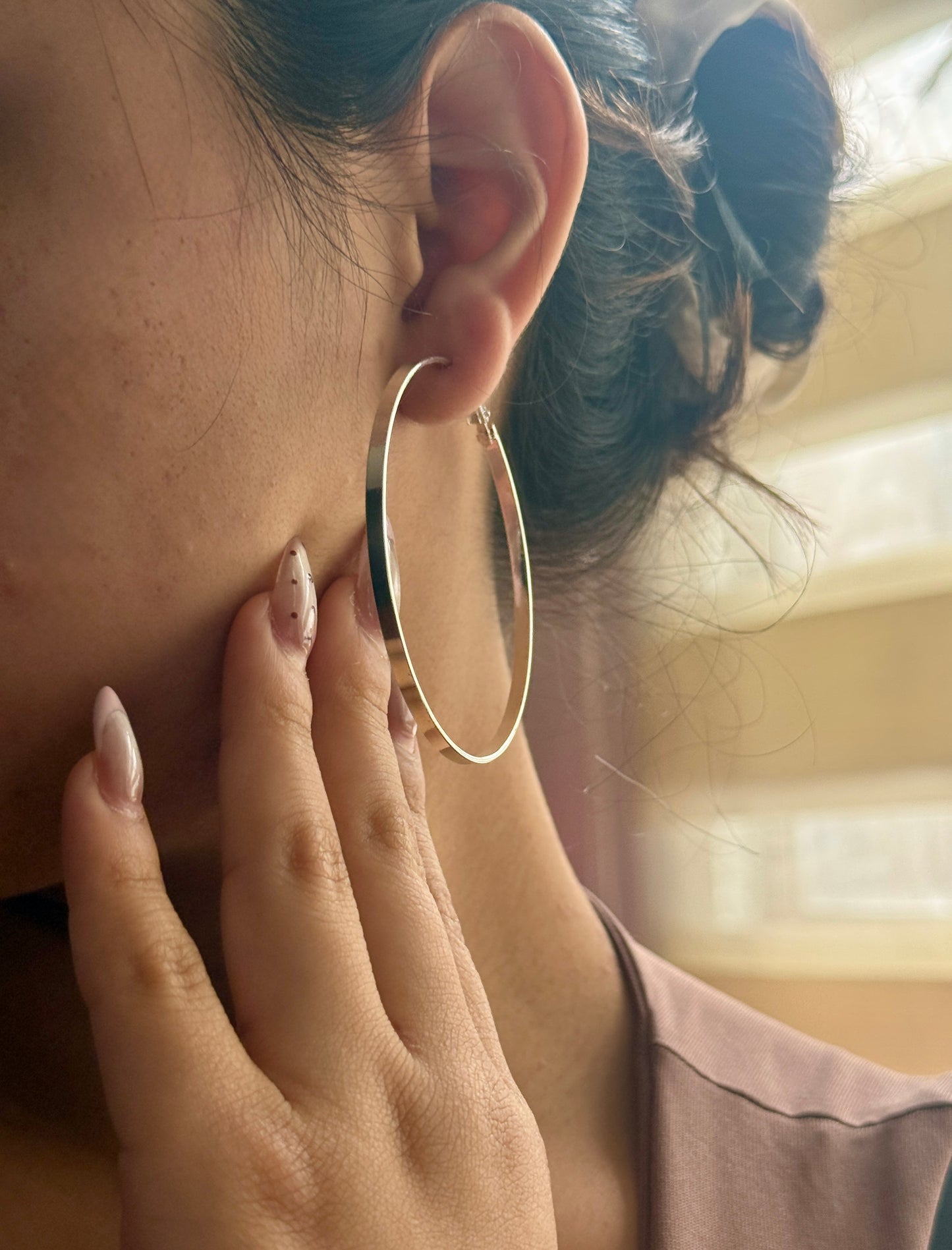 Candongas Plateadas Grandes