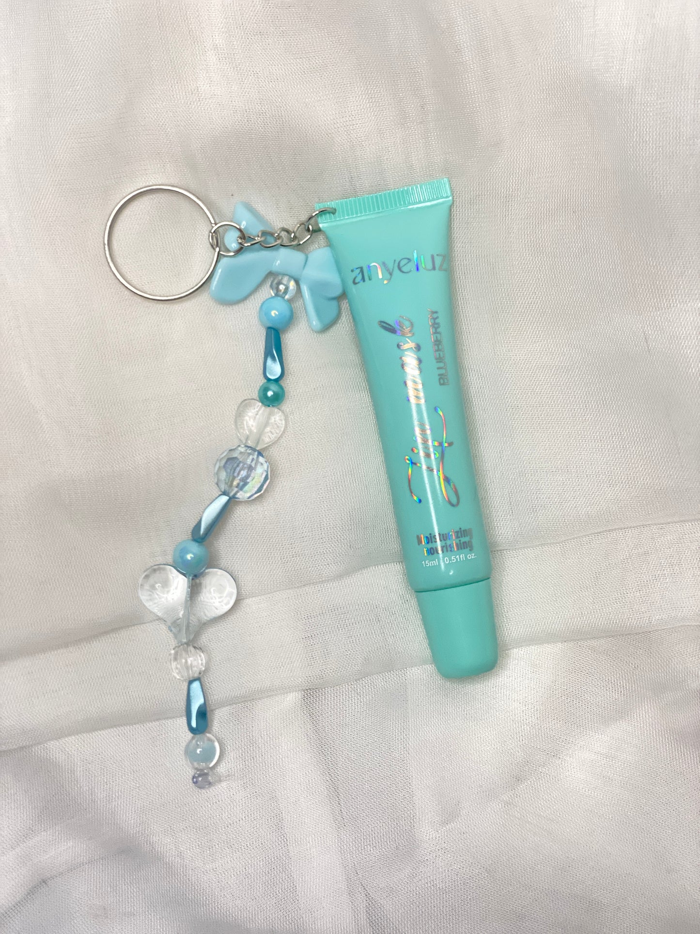 Gloss con Llavero Charm | Anyeluz Azul
