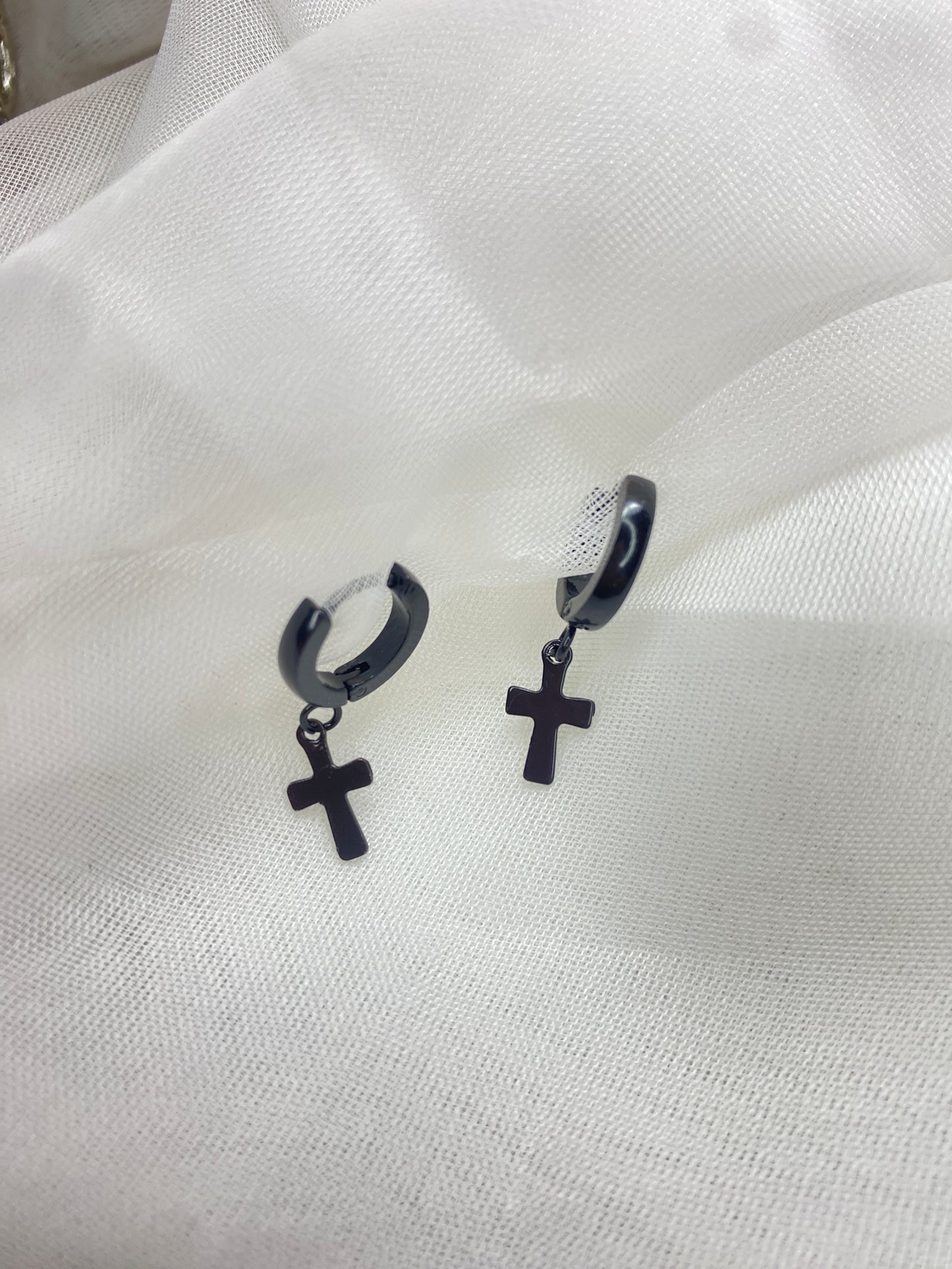 Aretes dije cruz