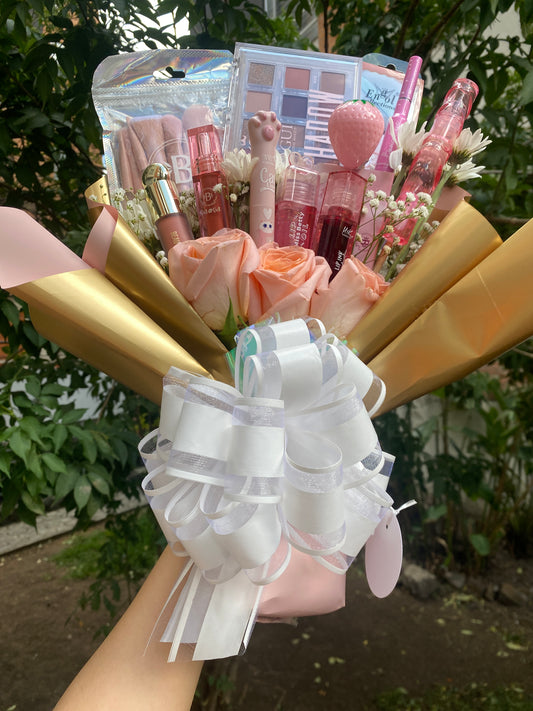 Ramo de maquillaje Rosas naturales | GRANDE