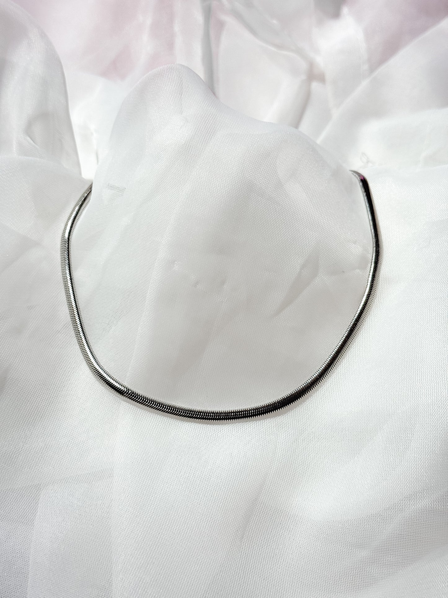 Cadena Serpiente Plateada