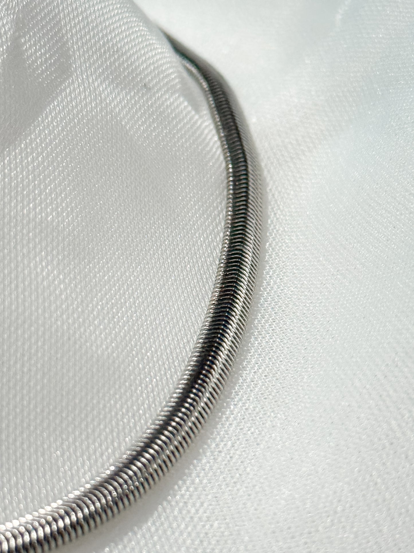 Cadena Serpiente Plateada