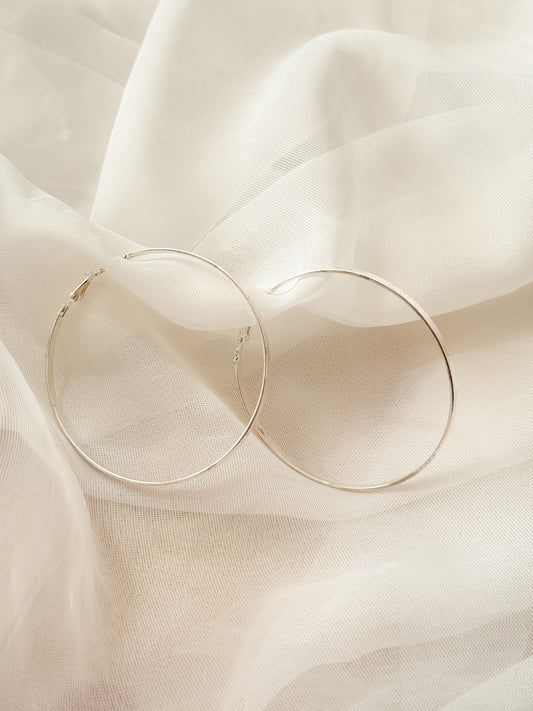 Candongas Plateadas Grandes