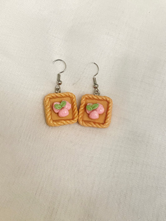 Aretes Pastel de Fresa